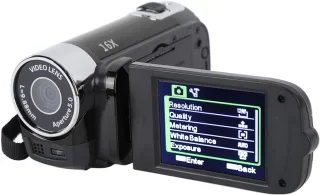 Handheld Videocamera 16MP HD1080P 2,7 inch Zwart