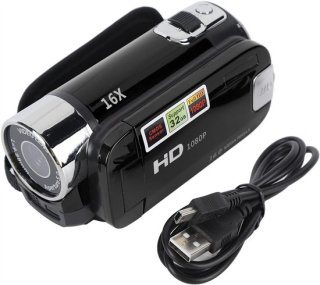 Handheld Videocamera 16MP HD1080P 2,7 inch Zwart