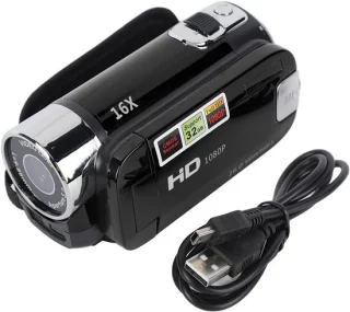 Handheld Videocamera 16MP HD1080P 2,7 inch Zwart