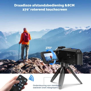 Handycam 4K 48MP Vlog Camera Zwart