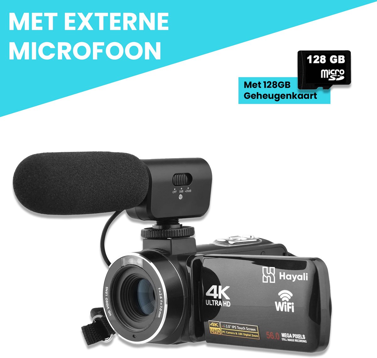 Wat vinden we goed aan de HAYALI 4K Ultra HD Handycam Camcorder 2-in-1 Set