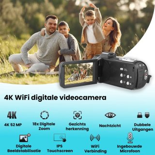 HAYALI 4K Ultra HD Handycam Camcorder 2-in-1 Set