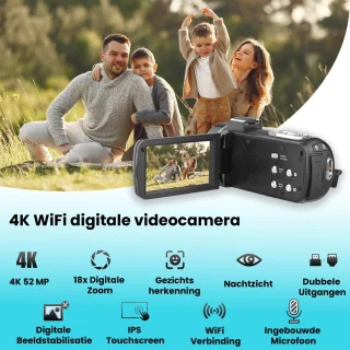HAYALI 4K Ultra HD Handycam Camcorder 2-in-1 Set