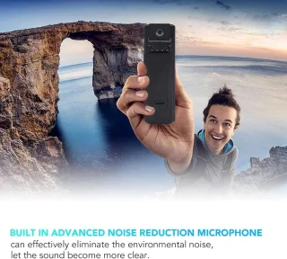 HD camera - draagbare recorder - zwart