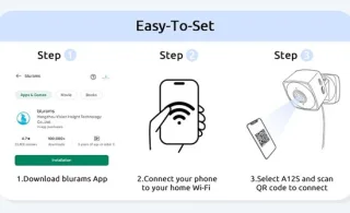 HomeCam Binnencamera — slimme 2K‑bewaking voor thuis