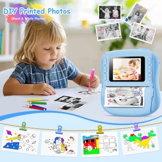 Instant camera voor kinderen 2,0 inch 1080p blauw