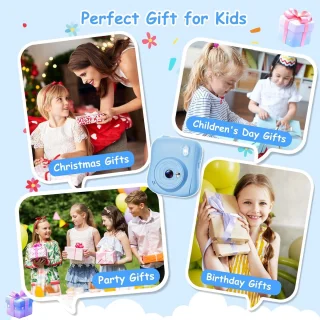 Instant camera voor kinderen 2,0 inch 1080p blauw