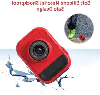 Kinder Digitale Camera - Kindercamera Fotocamera - Foto en Video Maken - Schokbestendig Ontwerp - 2 Inch Scherm - Blauw