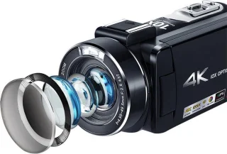 Lipa AD-C7 4K camcorder met 32GB SD-kaart