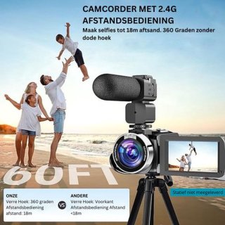 Luxe 4K Vlog Camera Zwart
