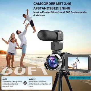 Luxe 4K Vlog Camera Zwart