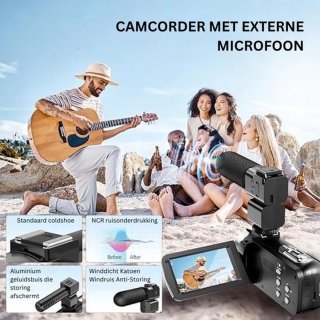 Luxe 4K Vlog Camera Zwart