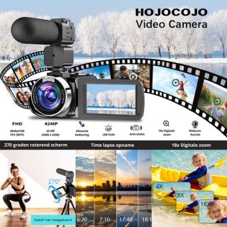 Luxe 4K Vlog Camera Zwart