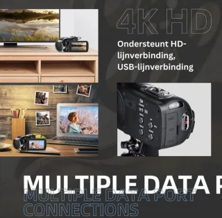 Luxe Camcorder – Digitale Handycam Zwart