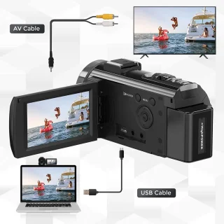 Merk Digitale Camera Full HD 1080P 24MP 3.0" LCD