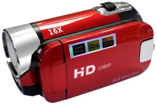 De Merkloze digitale videocamera - rood in één oogopslag