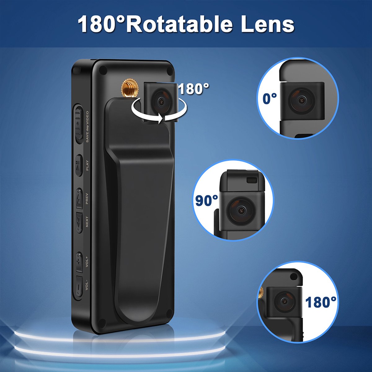 Wat vinden we goed aan de Mini bodycamera A32 1080P Zwart