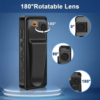 Mini bodycamera A32 1080P Zwart