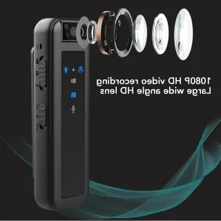 Mini bodycamera - draagbare recorder - zwart