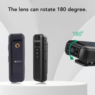 Mini bodycamera - draagbare recorder - zwart