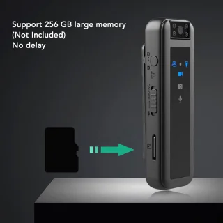 Mini bodycamera - draagbare recorder - zwart