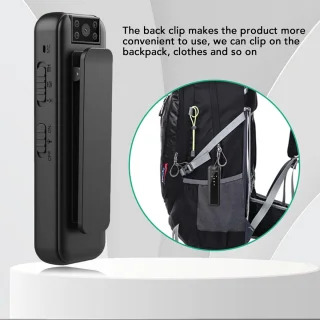 Mini bodycamera - draagbare recorder - zwart