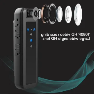 Mini bodycamera - draagbare recorder - zwart