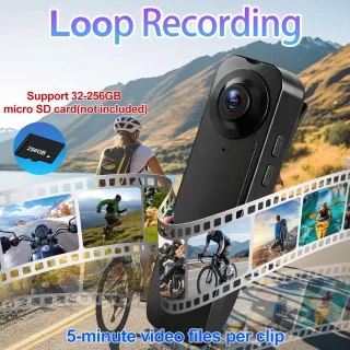 Mini camera - draagbare recorder - zwart