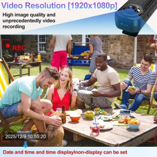 Mini camera - draagbare recorder - zwart