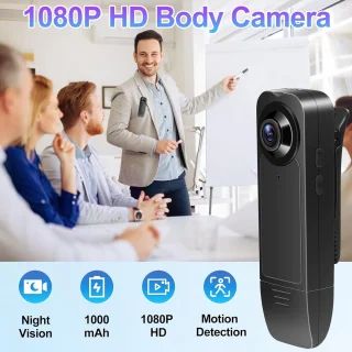 Mini camera - draagbare recorder - zwart