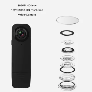 Mini camera - draagbare recorder - zwart