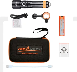 Orcatorch Video Triple D710v Duiklamp