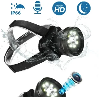 Outdoor Headset Videocamera HD – Waterdichte Actie Camera met ABS Behuizing