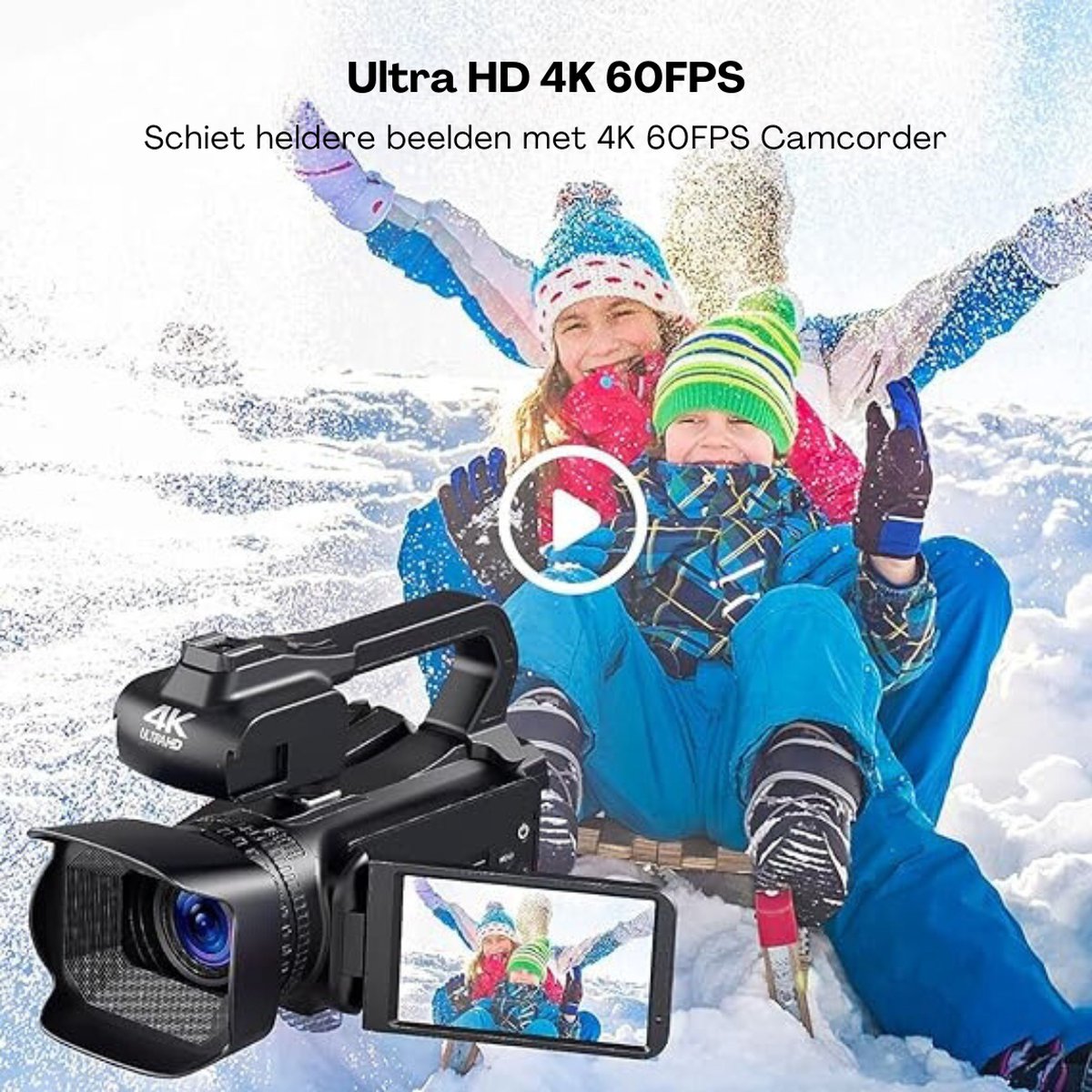 Wat vinden we goed aan de Professionele Handycam Vlog Camera 4K Compact Microfoon