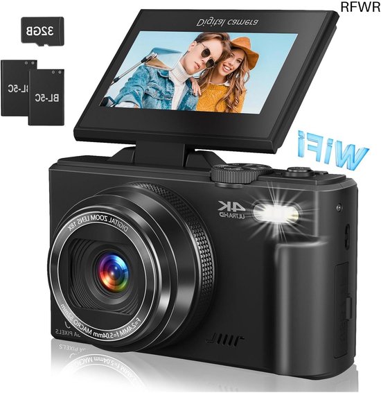 RFWR 4K Digitale Camera 64MP 18x Zoom review