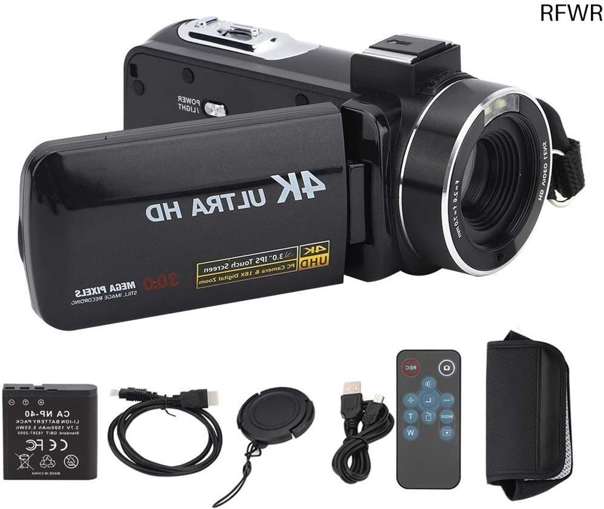 De RFWR® 4K Digitale Videocamera 18x Zoom in één oogopslag
