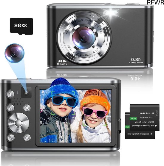 RFWR® 4K Dubbele Lens Camera 48MP review