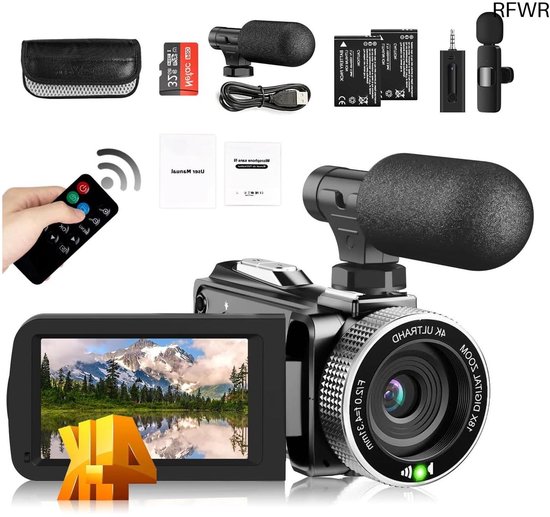 RFWR 4K Videocamera: Veelzijdig en Krachtig voor Elke Videomaker