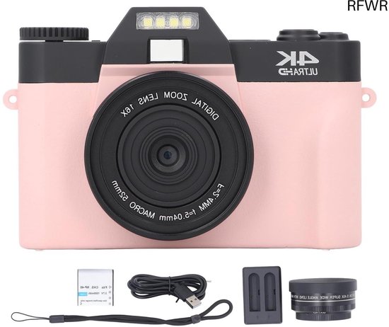 RFWR 4K Vlogcamera 48MP 16x Zoom review