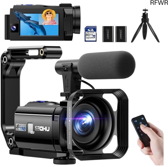 RFWR® 5K Vlogcamera met dubbele lens en wifi review