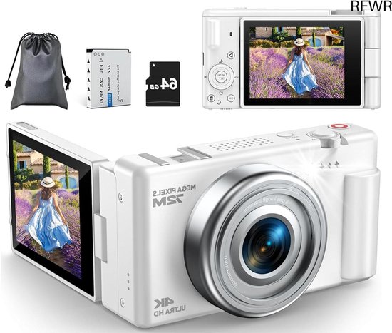 RFWR® Compacte Digitale Camera 4K 72MP review