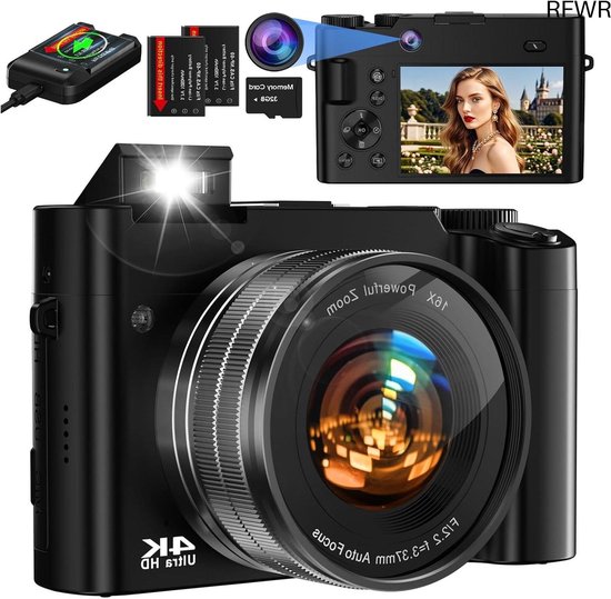 RFWR Compacte Digitale Camera 64MP 4K review