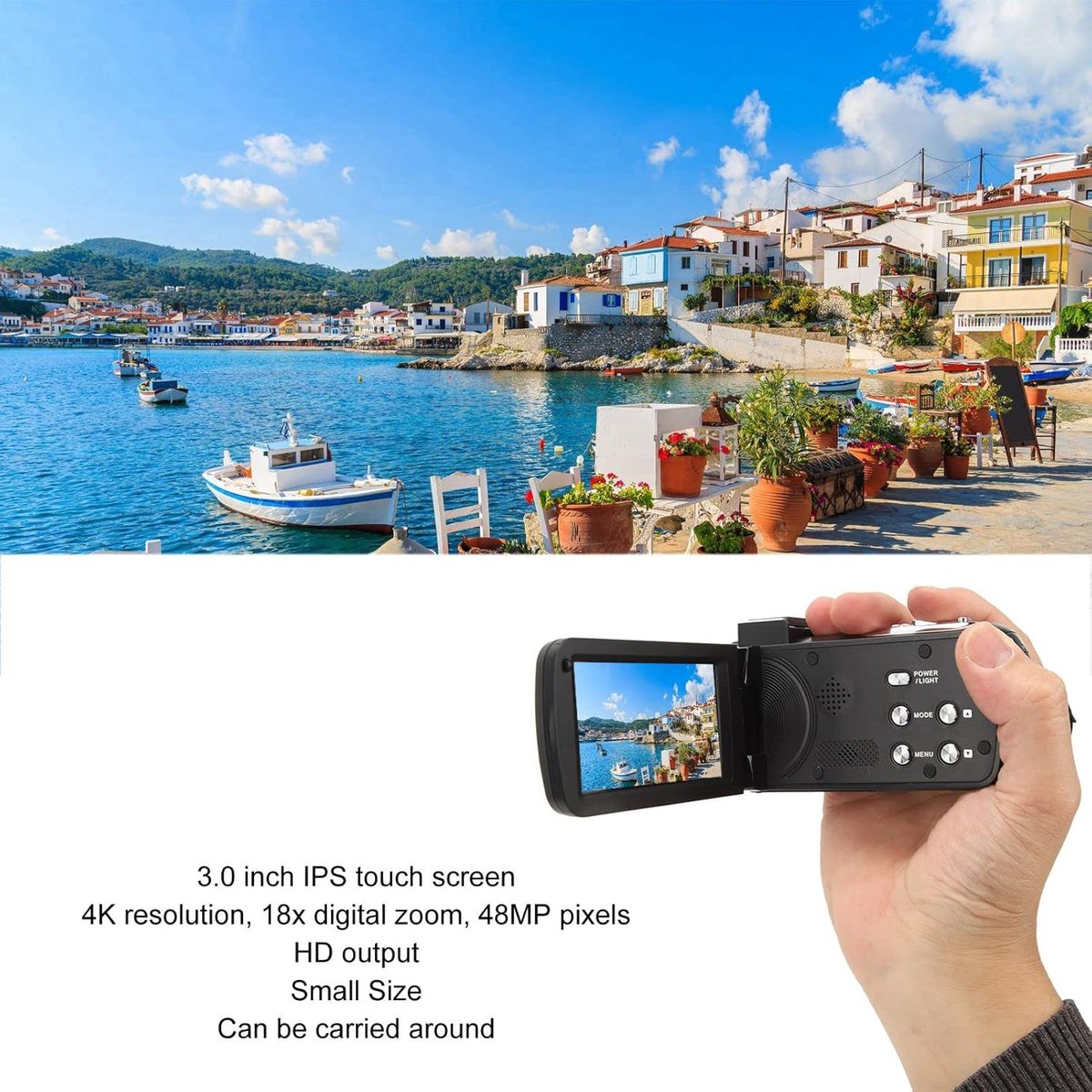 Wat vinden we goed aan de RFWR Digitale 4K HD Vlogcamera met 18x Zoom