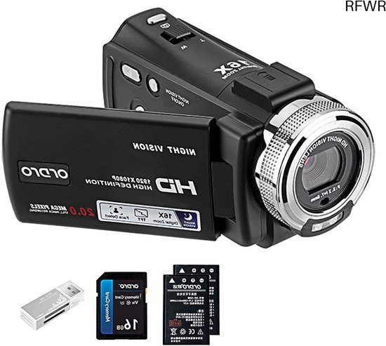 RFWR Full HD Videocamera: veelzijdigheid en helderheid in één compacte camera