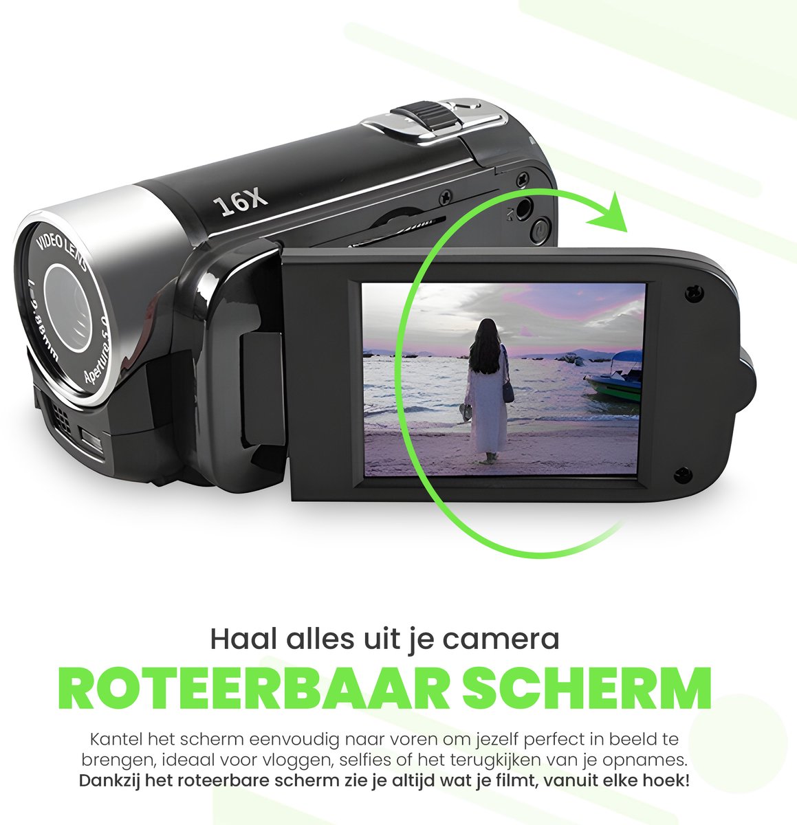 Wat vinden we goed aan de Roxa Retro Digitale Camera 16MP 1080P Zwart