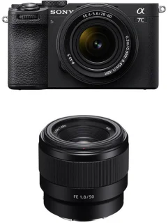 Sony Alpha 7C II zwart + FE 28-60mm + FE 50mm