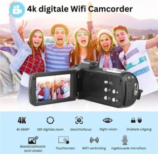 TADES Digitale Camcorder Compact Vlogcamera