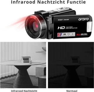 Thuys Handycam 1080P HD Vlog Camera Beige