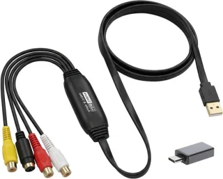 Video converter - opnamekaart - USB 2.0 - zwart