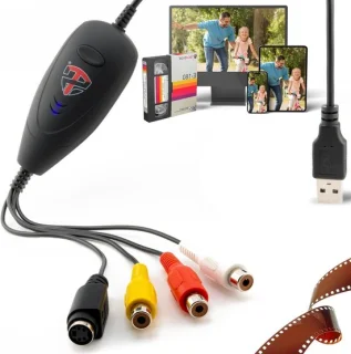 Video grabber-converter USB – zwart